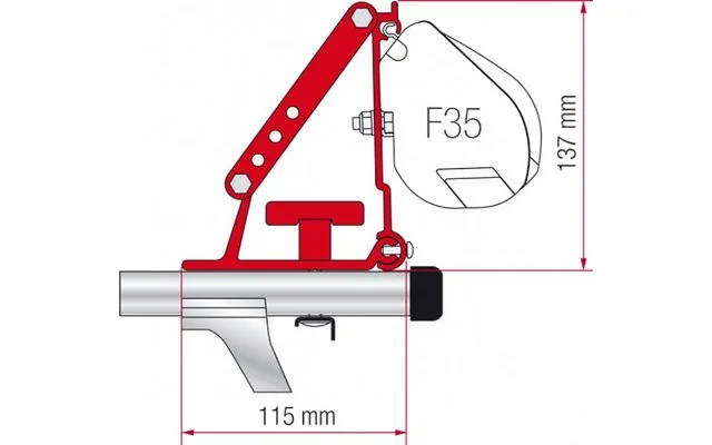 Fiamma Kit Di Staffe Per Auto F35 Pro Da Tetto 3 Fiamma Kit Di Staffe Per Auto F35 Pro Da Tetto