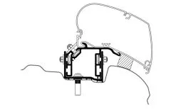 Adattatore Tenda Da Sole Thule VW Crafter Dall'anno Di Costruzione 2017