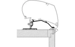 Adattatore Per Tenda Da Sole Thule Caravan Per Omnistor 6200 / 6300 / 9200 3,0 M