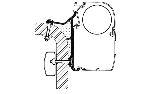 Adattatore Thule Hymer B2 Class Per Serie 5 3.0m 4 Adattatore Thule Hymer B2 Class Per Serie 5 3.0m - immagine 2