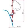 Fiamma F45S Kit Adattatore Per Montaggio A Tetto Per VW T3