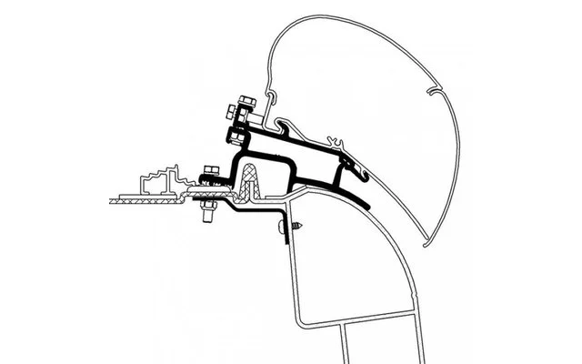 Adattatore Thule Merc. Sprinter/VWCrafter 3 Adattatore Thule Merc. Sprinter/VWCrafter