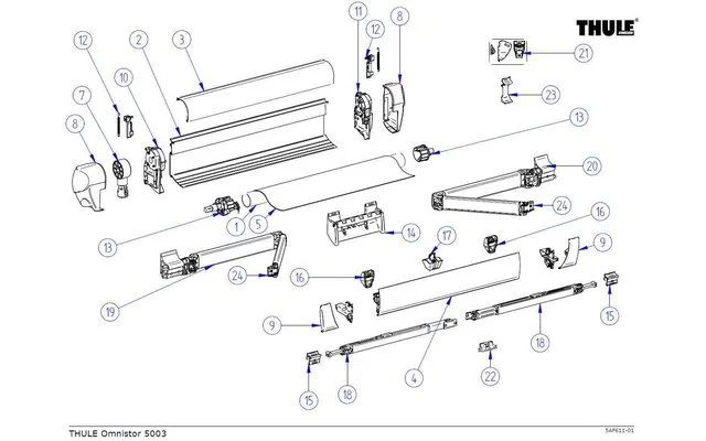 Thule Piastra Finale Sinistra 3 Thule Piastra Finale Sinistra