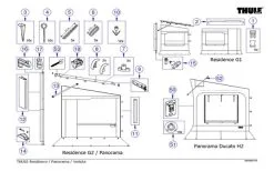 Thule Pannello Di Collegamento Prof.1,0m