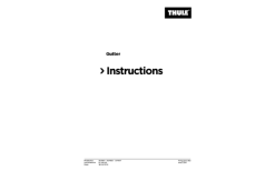 Thule Gutter Grondaia Autoadesiva Per La Pioggia 3,5 M