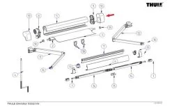 Thule Tappo Di Copertura L+r 5102 Grigio