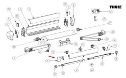 Thule Profilo Frontale Del Coperchio Li/re Alu