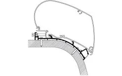 Adattatore Per Tenda Da Sole Thule Eriba Touring 820 5,0 M