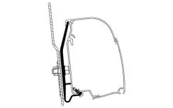 Thule Westfalia Nugget Set Di Adattatori Per Tende Da Sole Per Tetti Alti