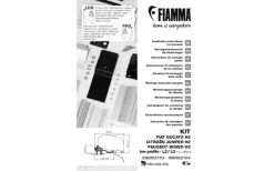 Fiamma Kit Fiat Ducato / Citroën Jumper / Peugeot Boxer - Basso Profilo L2-L3 - Dal 2006 Adattatore Tenda Da Sole Per Fiamma F80 / F65 Nero