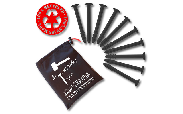 Swiss Piranha SwissPiranha BF90 Picchetto Da Tenda Nero 9,7 Cm Singolo 6 Swiss Piranha SwissPiranha BF90 Picchetto Da Tenda Nero 9,7 Cm Singolo - immagine 4