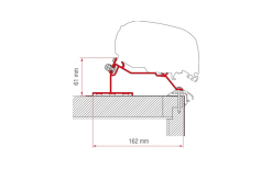 Fiamma Adattatore Tetto Caravan 400 CM Adatto Per F80 F65