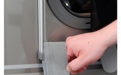 Hindermann Tubo Tessile Multifunzionale In Argento 2 Metri