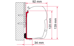 Fiamma Kit Adattatore Per Tenda Da Sole Fleurette Per Fiamma F45