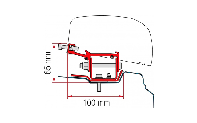 Fiamma Kit Adattatore Tendalino Renault Trafic L2 - Nero Profondo - LHD + RHD 4 Fiamma Kit Adattatore Tendalino Renault Trafic L2 - Nero Profondo - LHD + RHD - immagine 2