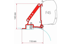 Fiamma Kit Staffe Tenda Ducato/Jumper/Boxer Tetto Alto ≥ 2006