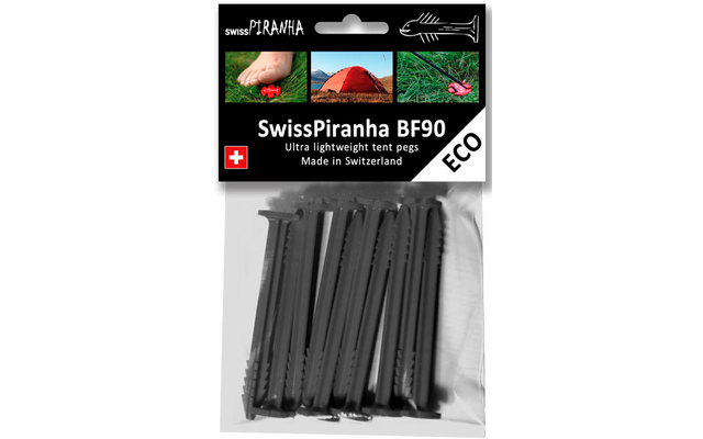 Swiss Piranha SwissPiranha BF90 Picchetto Da Tenda Nero 9,7 Cm Singolo 5 Swiss Piranha SwissPiranha BF90 Picchetto Da Tenda Nero 9,7 Cm Singolo - immagine 3