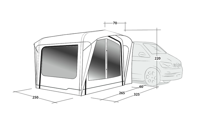 Tenda Da Sole Per Autobus Outwell Crossville 250 SA + Set Di Elementi Luminosi ONS 9 Tenda Da Sole Per Autobus Outwell Crossville 250 SA + Set Di Elementi Luminosi ONS - immagine 7