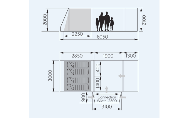 Dometic Rarotonga DA FTT 401 AIR LH Tenda Da Sole Gonfiabile A Scomparsa 3 M Modello Sinistra 5 Dometic Rarotonga DA FTT 401 AIR LH Tenda Da Sole Gonfiabile A Scomparsa 3 M Modello Sinistra - immagine 3