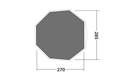 Robens Base Per Tenda Klondike Small 270 X 285 Cm