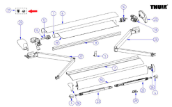 Thule Clip Di Fissaggio Per La Barra Di Tensione