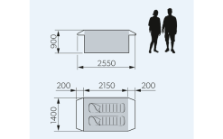 Tenda Da Campeggio Gonfiabile Per Due Persone Dometic Pico FTC 2X2 TC