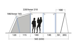Outwell Avondale 6PA -Vendite Tende da campeggio 748511 5008592