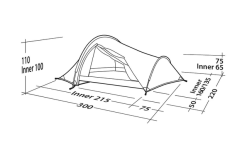 Tenda A Tunnel Robens Challenger 3XE Verde -Vendite Tende da campeggio 771890 5131130